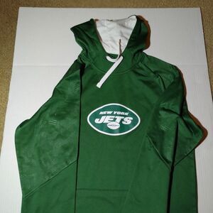 NFL Fanatics Mens NEW w/Tags Jets Green Hoodie w/New York Jets on Hood - sz. M